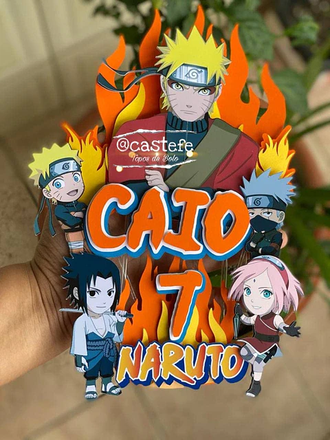 Arquivo de Corte Topo de Bolo Naruto Uzumaki