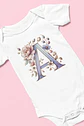 Arquivos Digitais Alfabeto Vitral Floral - Thumbnail 3