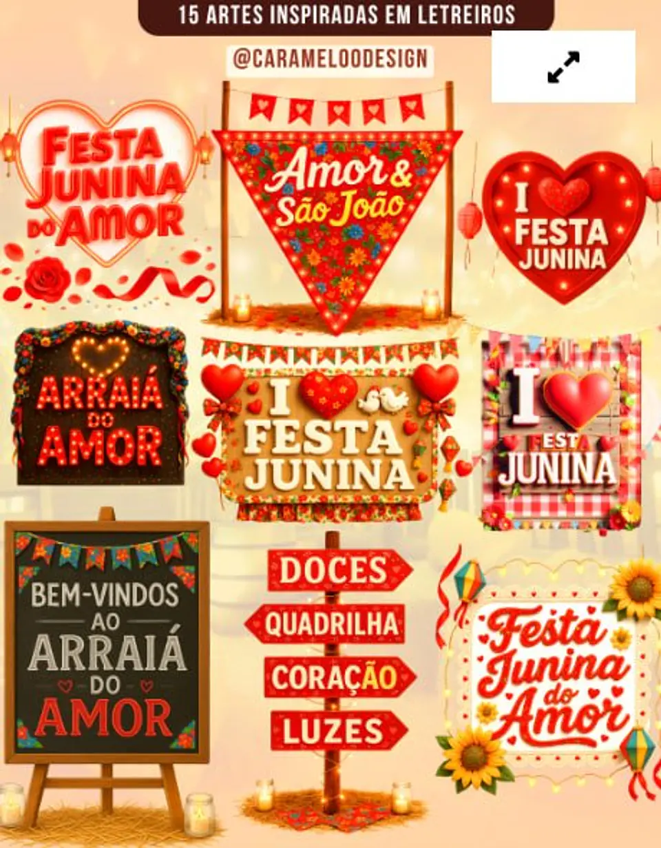 Arquivo Digital Kit Digital Festa Junina do Amor 4