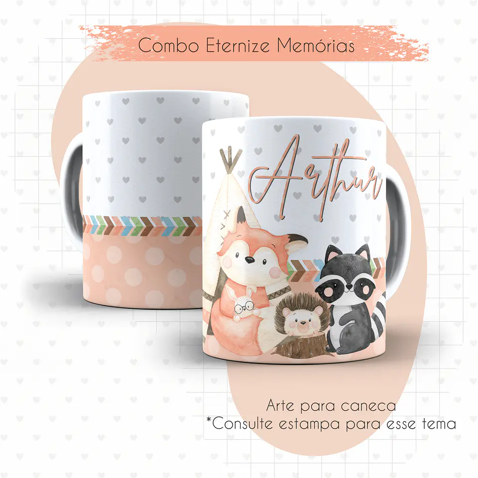 Arquivo Digital Caderneta + Livro Bebe Bosque 4