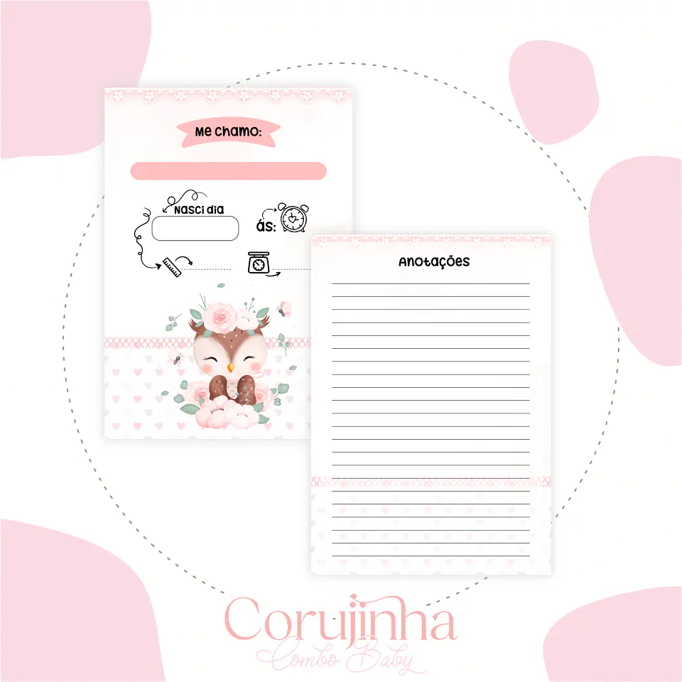 Arquivo Caderneta E Livro Bebe Corujinha 5