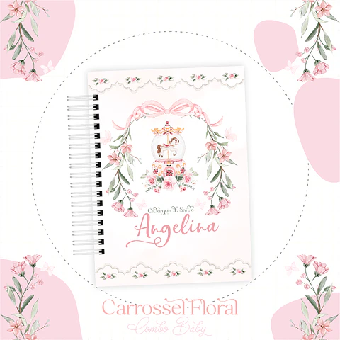 Arquivo Caderneta E Livro Bebe Carrossel Floral