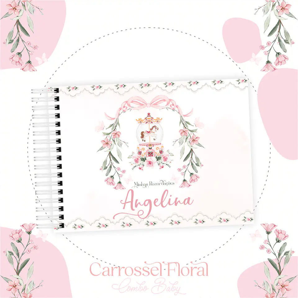 Arquivo Caderneta E Livro Bebe Carrossel Floral 2