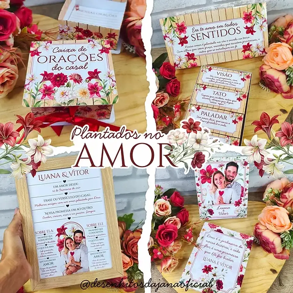 Arquivo de Corte Dia dos Namorados Coleção Plantados no Amor 2