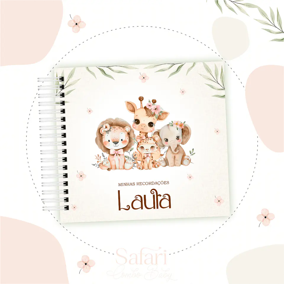 Arquivo Caderneta E Livro Bebe Safari Menina 2