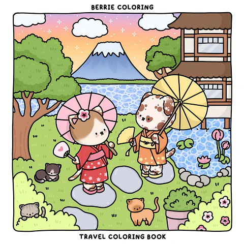Arquivo Digital Livro de Colorir Viagem Berrie