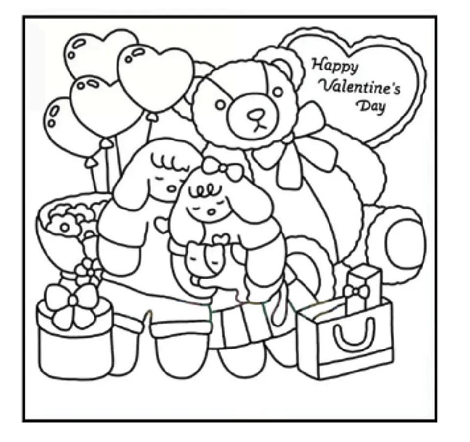 Arquivo Digital Livro de Colorir Amigos Ursos Cor do Amor 3