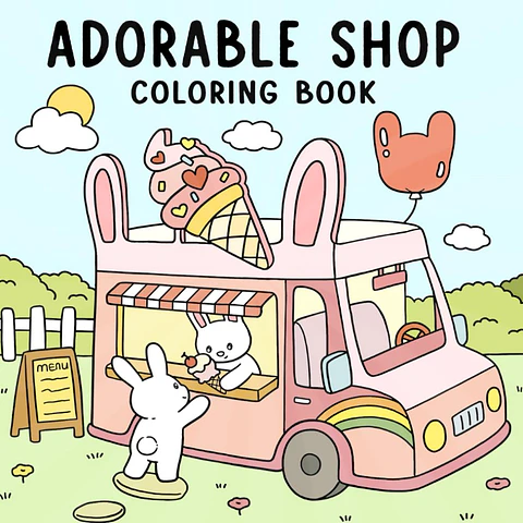 Arquivo Digital Livro de Colorir Loja Adorável