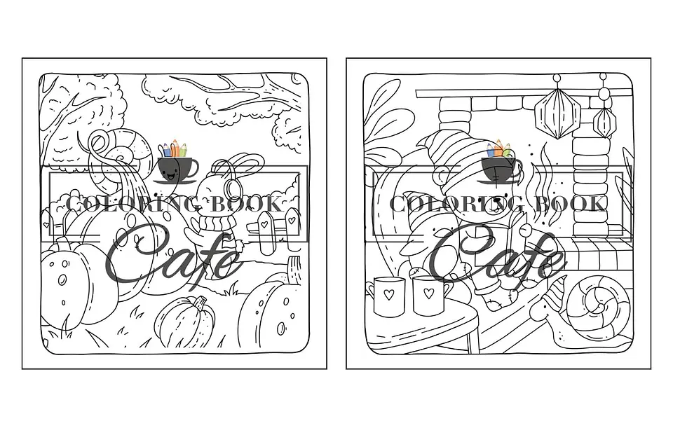 Arquivo Digital Livro de Colorir Fofo e Aconchegante 3