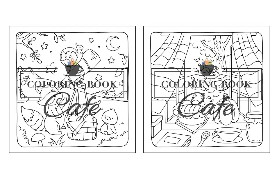 Arquivo Digital Livro de Colorir Fofo e Aconchegante 4