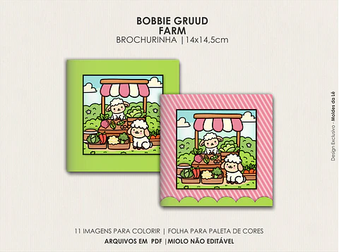 Arquivo Digital Livro de Colorir Cozy Farm
