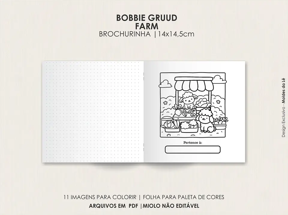 Arquivo Digital Livro de Colorir Cozy Farm 3
