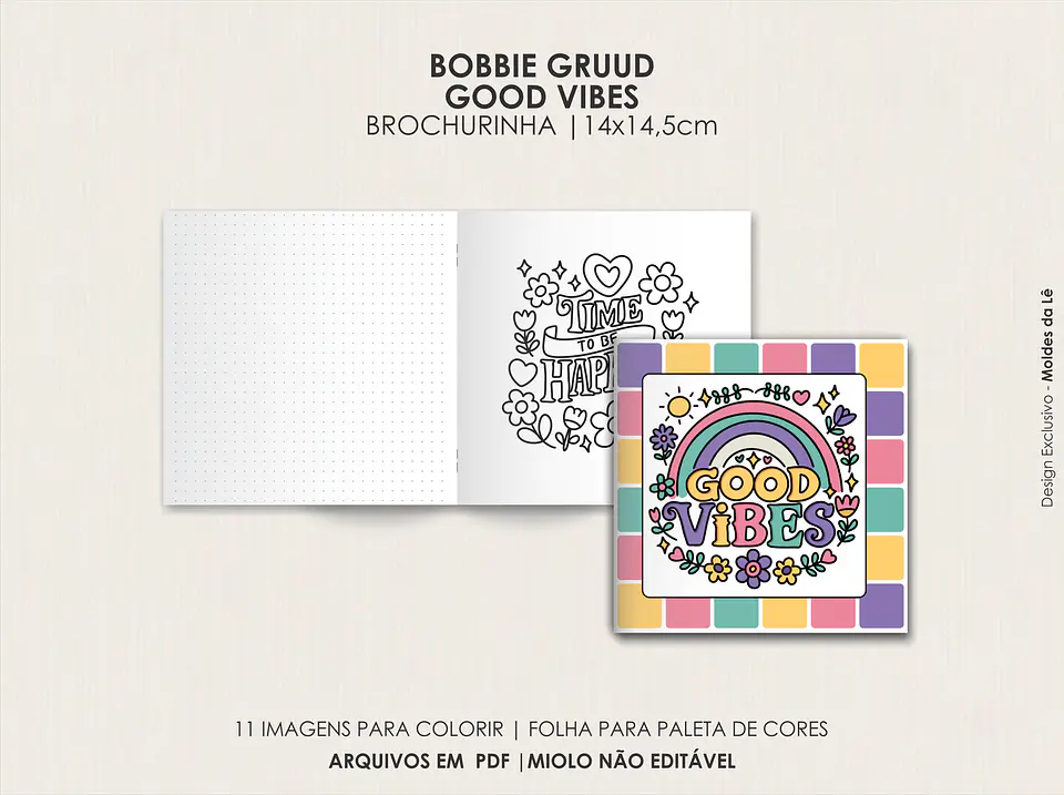 Arquivo Digital Livro de Colorir Borbie Gruud Good 2