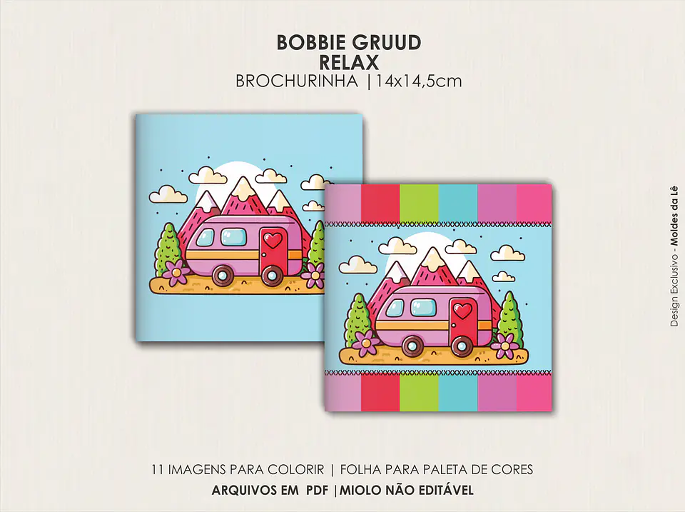 Arquivo Digital Livro de Colorir Borbie Gruud Relax 1