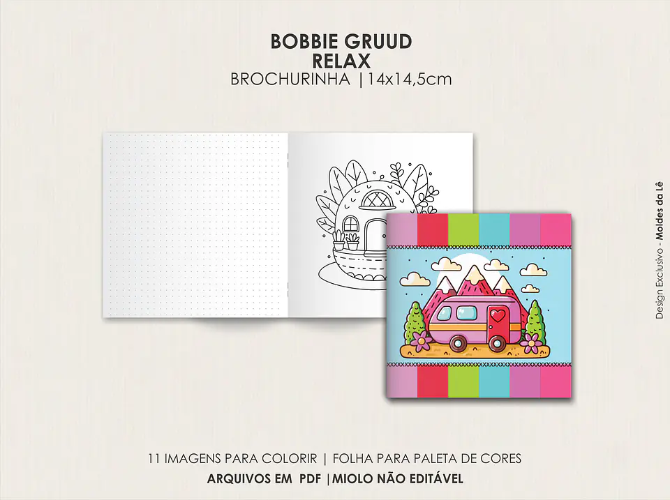 Arquivo Digital Livro de Colorir Borbie Gruud Relax 2