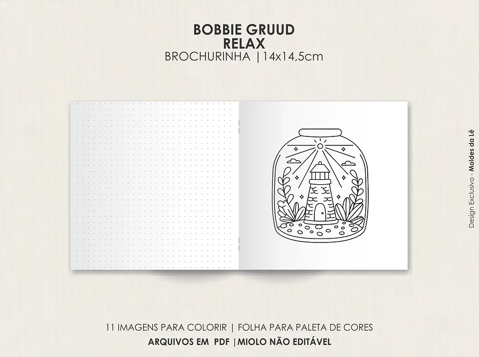 Arquivo Digital Livro de Colorir Borbie Gruud Relax 3