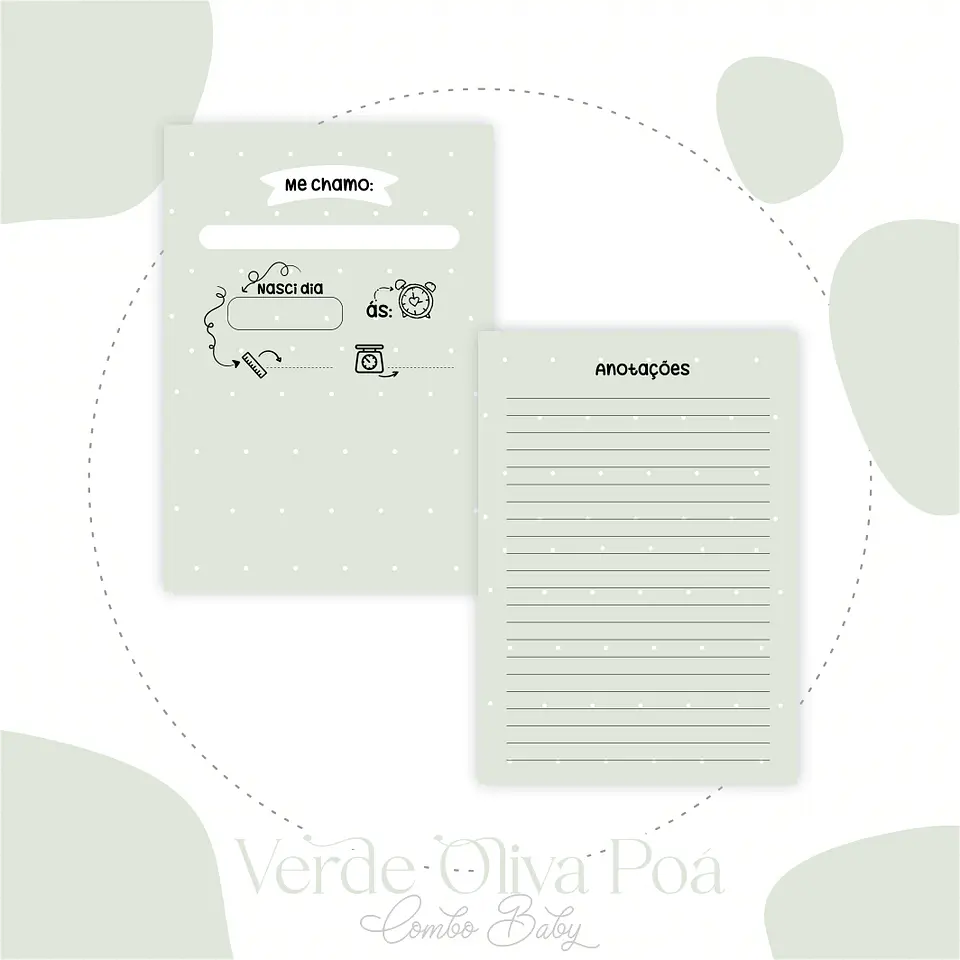 Kit Maternidade Verde Oliva 6