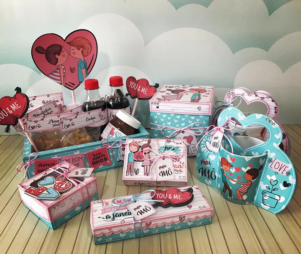 Arquivo de Corte Combo Kit + Cesta Dia dos Namorados 1