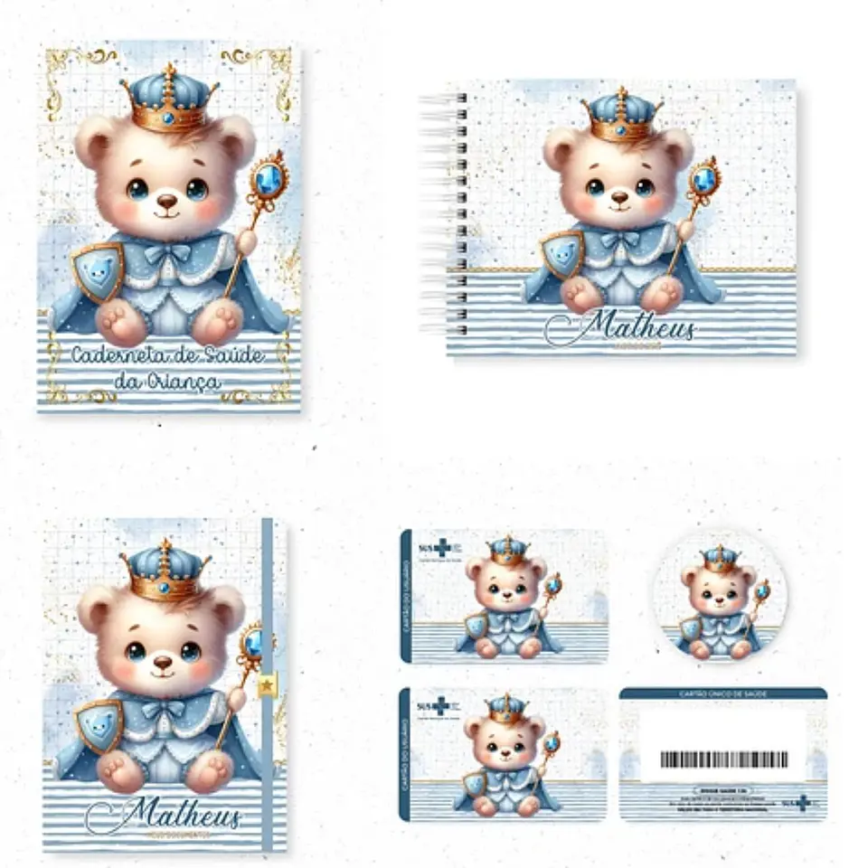 Arquivo Digital Pack Baby Ursinho Realeza 1