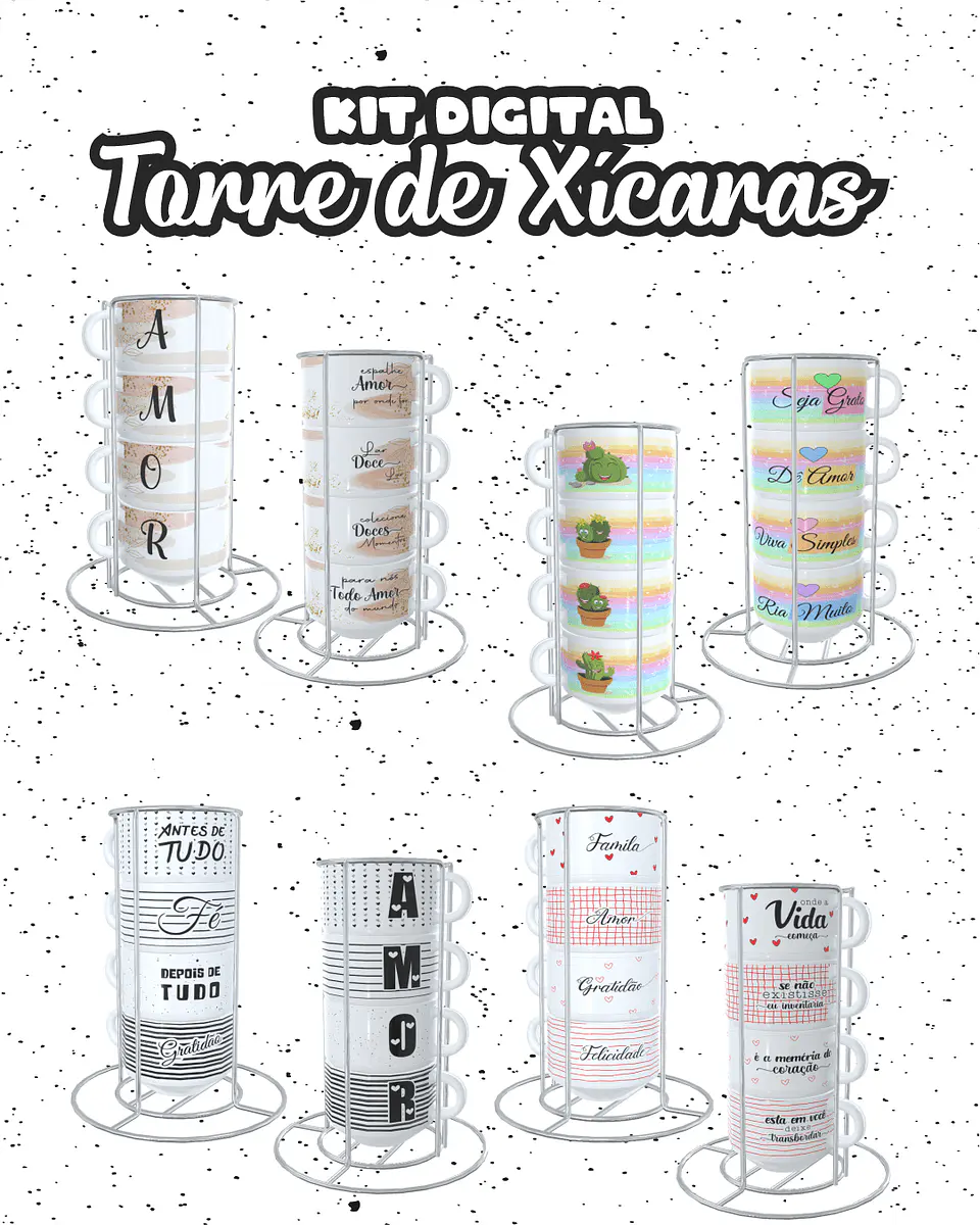 Arquivo Digital Torre de Xícaras Dia dos Namorados 3