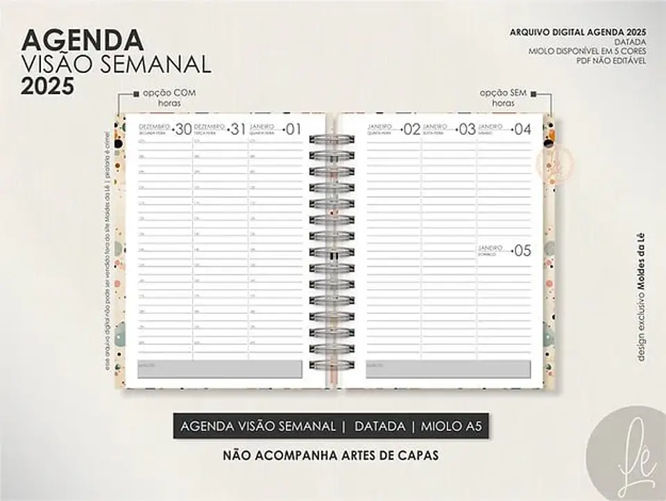 Arquivo Digital Encadernação Super Combo Agendas 2025 + Calendários + Kits Capas 5