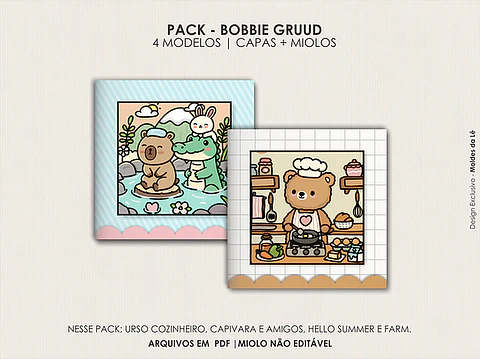 Arquivo Digital Livros de Colorir Bobbie Gruuds