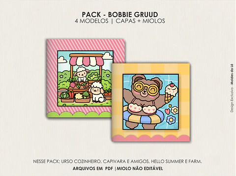 Arquivo Digital Livros de Colorir Bobbie Gruuds