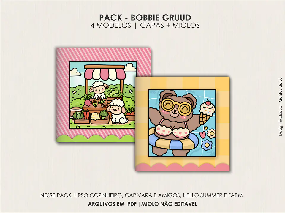 Arquivo Digital Livros de Colorir Bobbie Gruuds 2