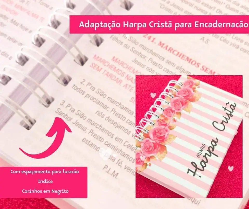 Arquivo Digital Harpa Cristã Adaptada para Encadernação 1