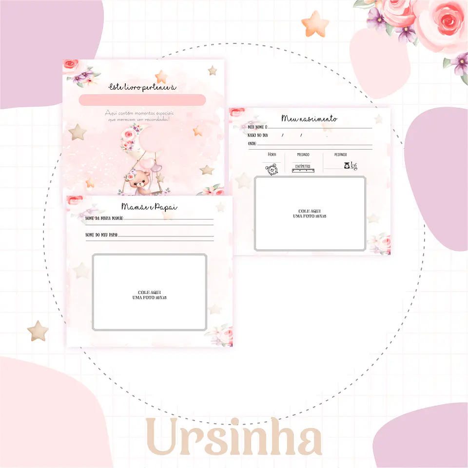 Arquivo Digital Pack Baby Ursinha 4