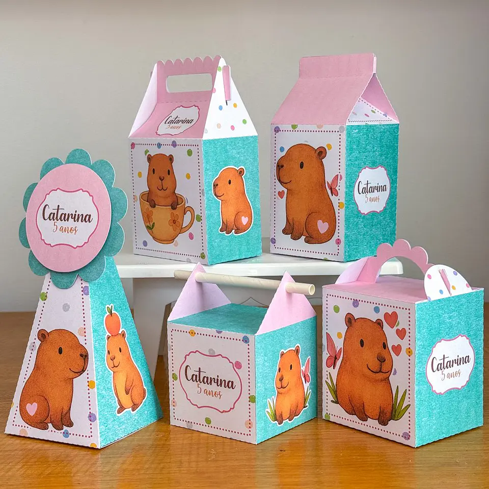 Arquivo de Corte Capivara Menina Kit Festa 2