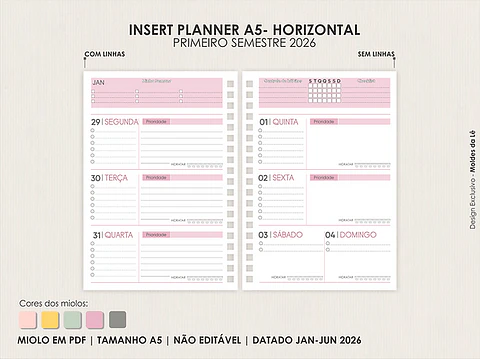 Arquivo Digital Miolo Planner A5 2026