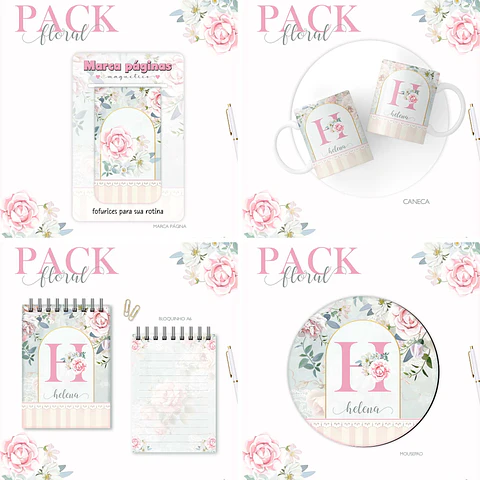 Arquivo Digital Pack Floral