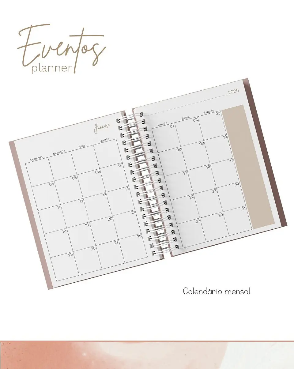 Planner Eventos – Datado 2026 e Permanente – Arquivo Digital 5