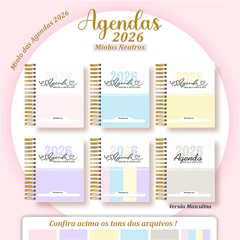 Arquivo Digital Pack Miolos Agendas 2026