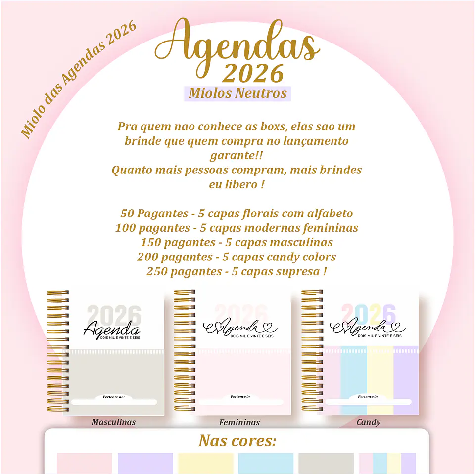 Arquivo Digital Pack Miolos Agendas 2026 2