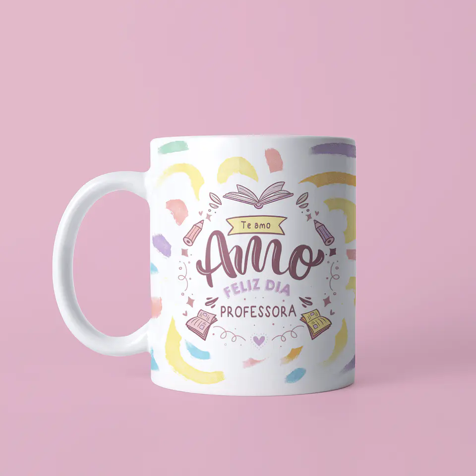 Arquivo Digital Sublimação Dia dos Professores Canecas Lettering 6