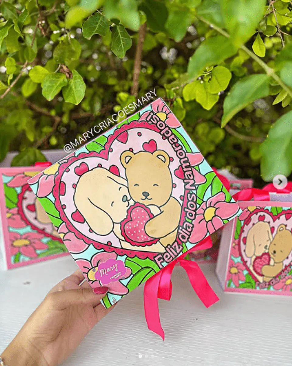 Arquivo de Corte Dia dos Namorados Bobbie Goods Caixa Presente + Sacolas P M G 3