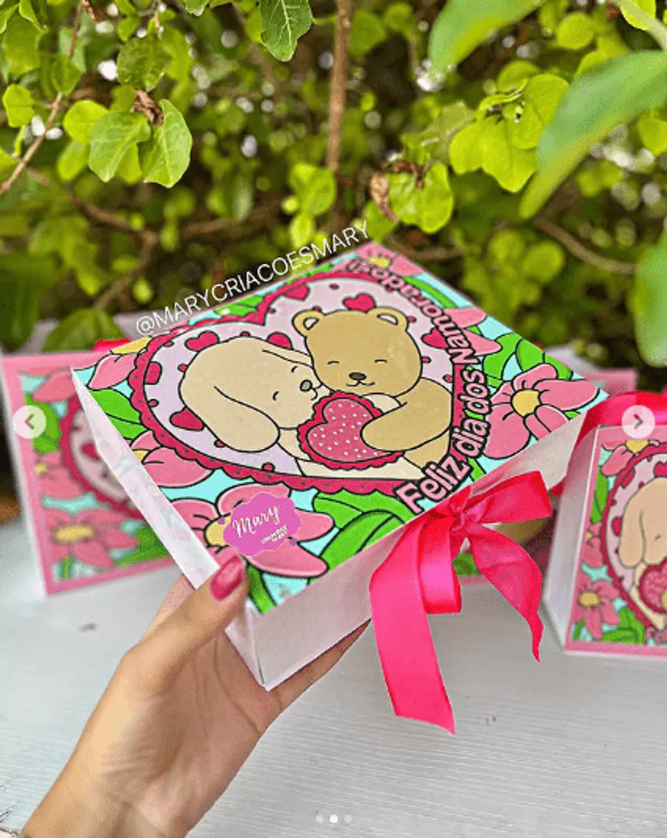Arquivo de Corte Dia dos Namorados Bobbie Goods Caixa Presente + Sacolas P M G 4