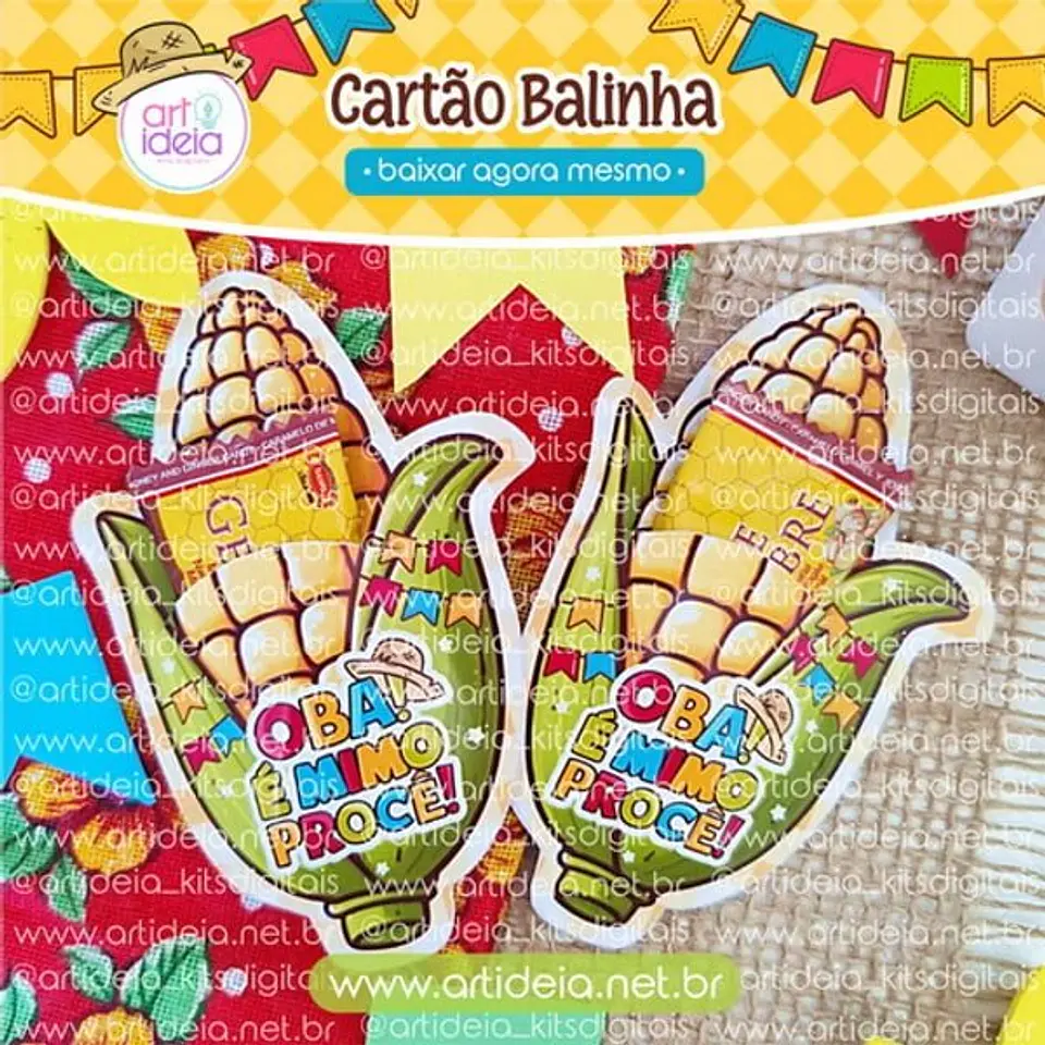 Arquivo de Corte São João Cartão Balinha Milho 1