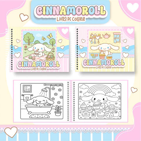 Arquivo Digital livro de Colorir Cinnamoroll