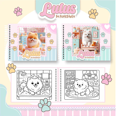 Arquivo livro de Colorir Lulus da Pomerânea