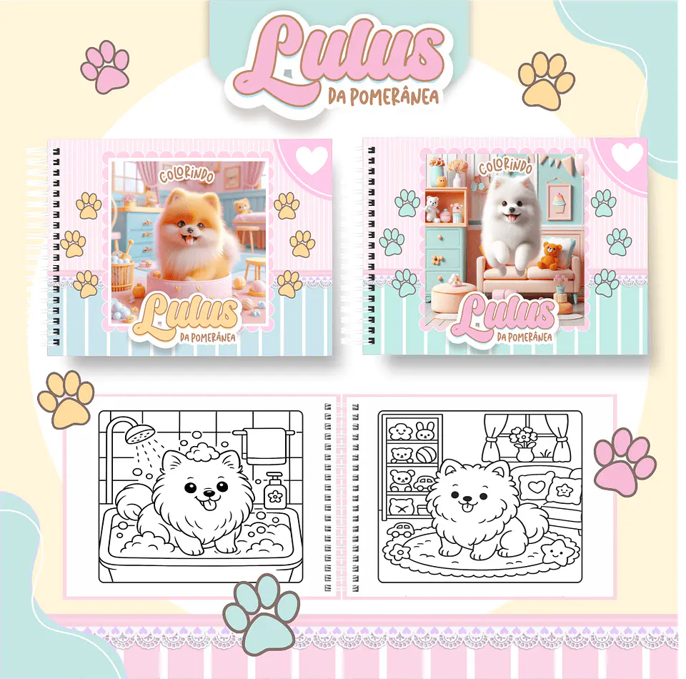 Arquivo livro de Colorir Lulus da Pomerânea 1
