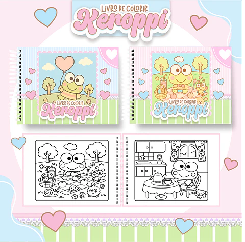 Arquivo livro de Colorir Keroppi