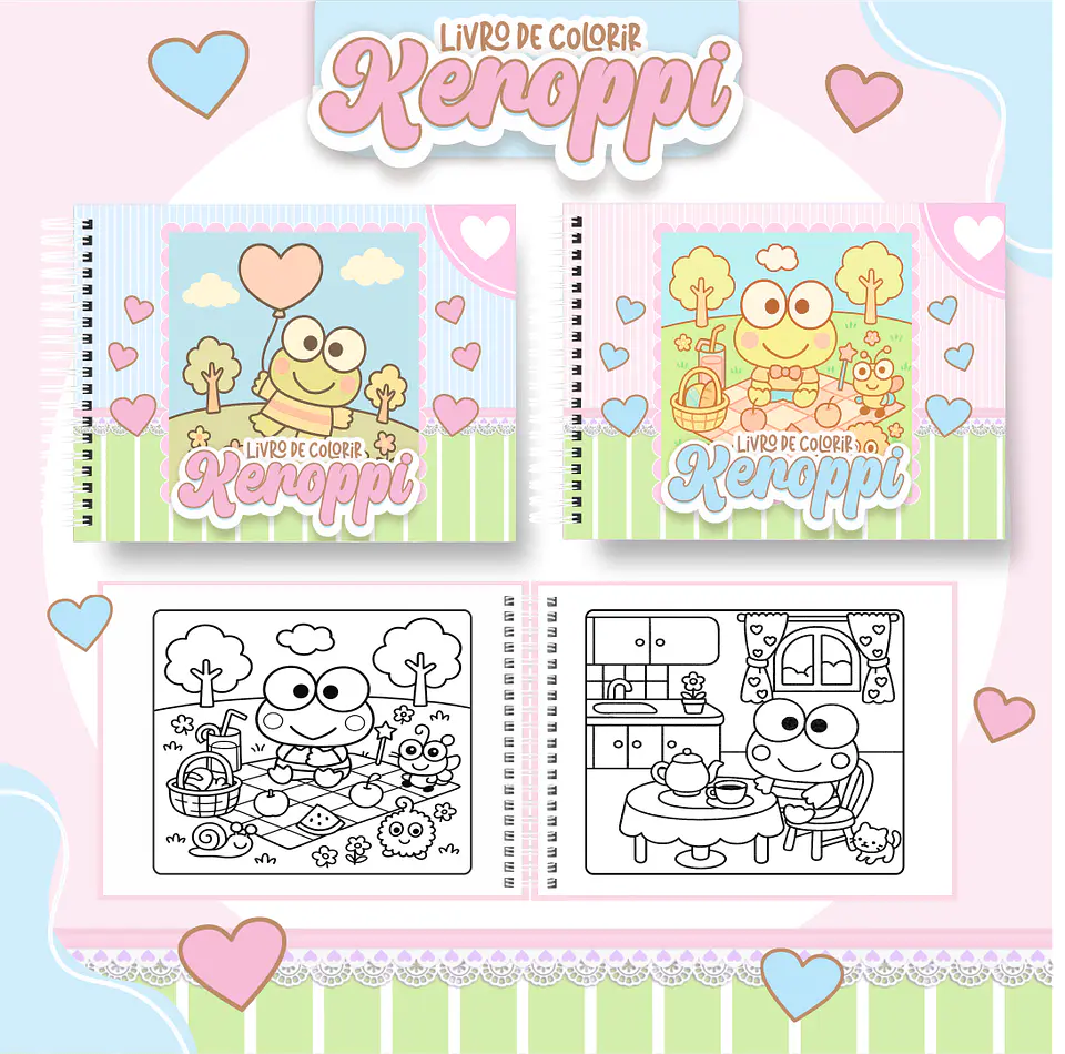 Arquivo livro de Colorir Keroppi 1