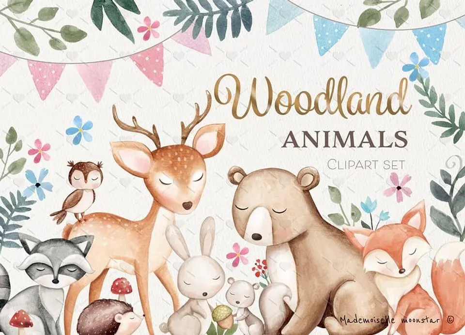 Kit Digital Animais da Floresta 1