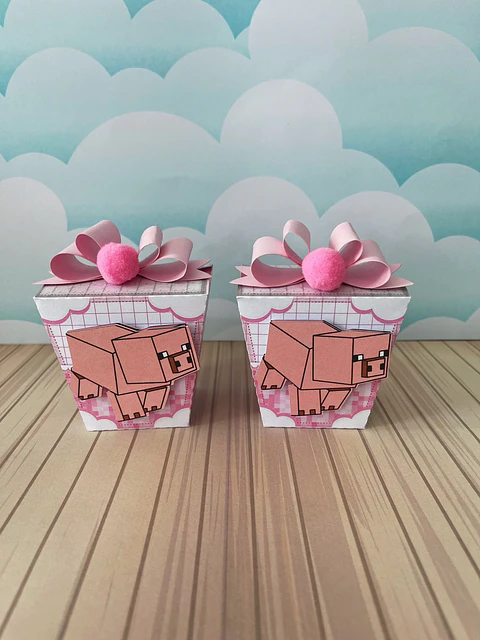 Arquivo de Corte Kit Festa Pronta Minecraft Menina