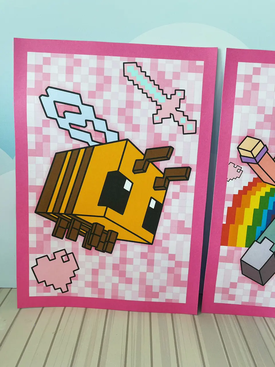 Arquivo de Corte Kit Festa Pronta Minecraft Menina 4