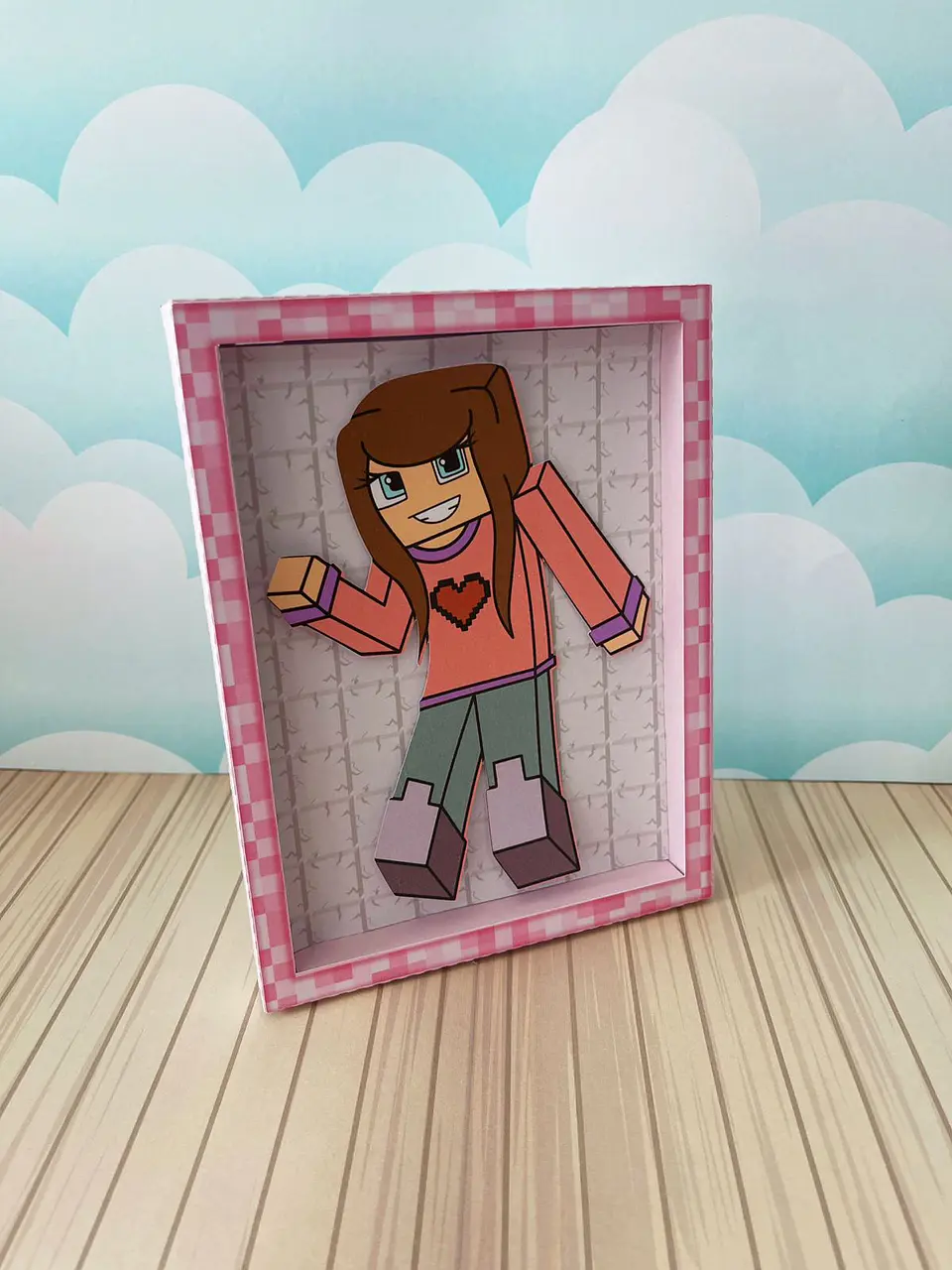 Arquivo de Corte Kit Festa Pronta Minecraft Menina 6