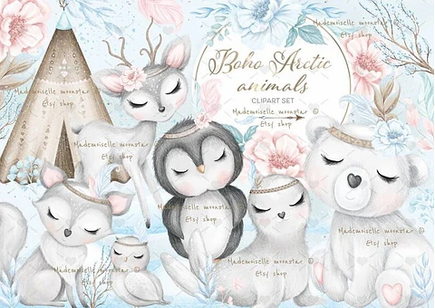 Kit Digital Animais Ártico